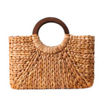 VINTAGE RATTAN BEACH HANDBAG