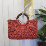 VINTAGE RATTAN BEACH HANDBAG