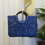 VINTAGE RATTAN BEACH HANDBAG