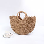 VINTAGE 2 RATTAN BEACH HANDBAG