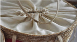 ANIMAL PRINTS STRAW BEACH HANDBAG